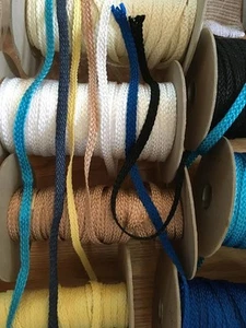 6 yards Flat Braided Cord Strapping ,Crafts,Hat SEW Trimmings Nylon 1/2" Colors  - Picture 1 of 15