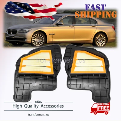 Par de filtros de aire del motor para BMW 550i 650i 750i 750Li X5 X6 4,4 L izquierda y derecha Foto 1 de 4