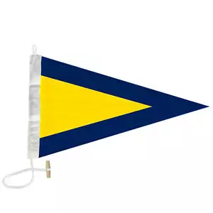 Nuevo ICOS SIGNAL NAUTICAL FLAG EDER 1st Substitute Repeater Rope & Toggle Size 14 - Imagen 1 de 4