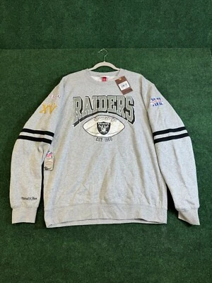 Mitchell And Ness estampado integral polar Crew Oakland Raiders gris jaspeado Foto 1 de 4