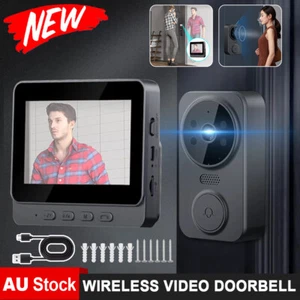 Wireless Video Door Bell Bluetooth Phone Intercom System Monitor Doorbell Camera - Picture 1 of 17