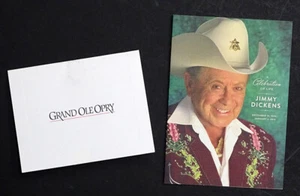 LITTLE JIMMY DICKENS signierte AUTOGRAMMKARTE & BESTATTUNGSPROGRAMM / Grand Ole Opry - Bild 1 von 2