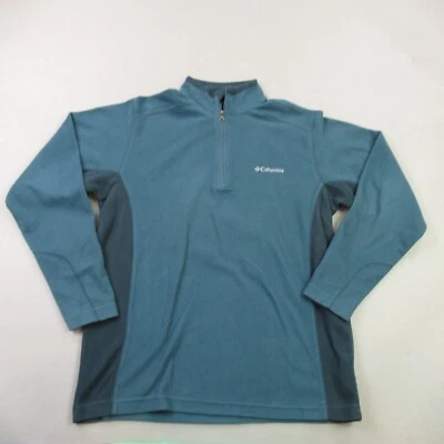 Suéter Columbia Mujer Pequeño Manga Larga Pullover 1/4 Cremallera Ligero Verde Foto 1 de 4