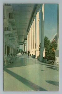Longest Porch Grand Hotel Mackinac Island Michigan Vintage Postcard - Picture 1 of 2