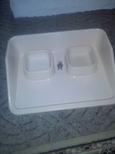 Fressnapf zweiteilig mit Unterlage für Katzen - Bild 1 von 1