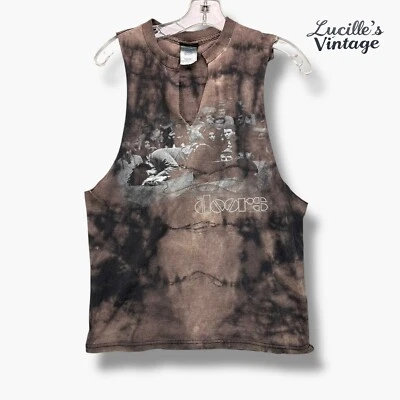 The Doors Adult T-Shirt Size S  100% Cotton Double Sided Cut Off Distressed 2008 - Image 1 of 4