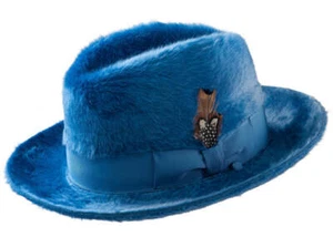 SELENTINO SELCO BEAVER 100% GENUINE ROYAL BEAVER FEDORA HAT ALL COLOR 7 - 7 3/4 - Picture 1 of 18