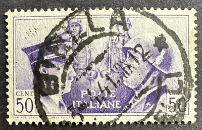 Italy 1940 Sc# 416 WWII War Hitler Mussolini Rome Berlin Axis Used - Image 1 of 2