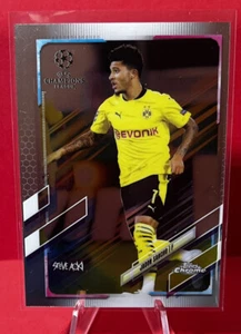 20/21 Topps Chrome X Steve Aoki UEFA Neon Future I #78 Jadon Sancho - Imagen 1 de 2