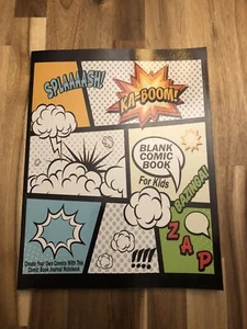 Blank Comic Book For Kids Create Your Own Comics With This Blank Comic Book New - Picture 1 of 3