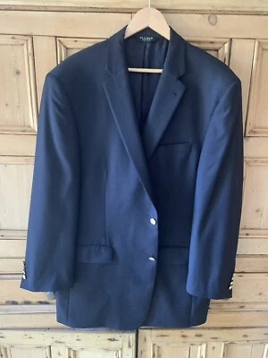 Jos A Bank” Black” Blazer Gold Buttons Two Vent 46 L - Image 1 of 4