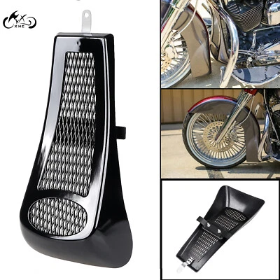 Глянцевый черный передний подбородок спойлер совок для Harley Softail Deluxe FLSTN FLSTF FXSTB - Изображение 1 из 4