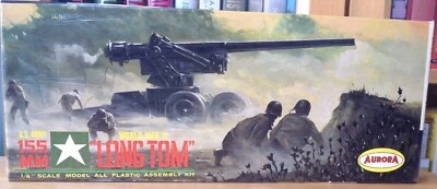Aurora 1:48 US Army 155MM Long Tom Field Artillery Kit No. 308-129, Sealed - Image 1 of 3