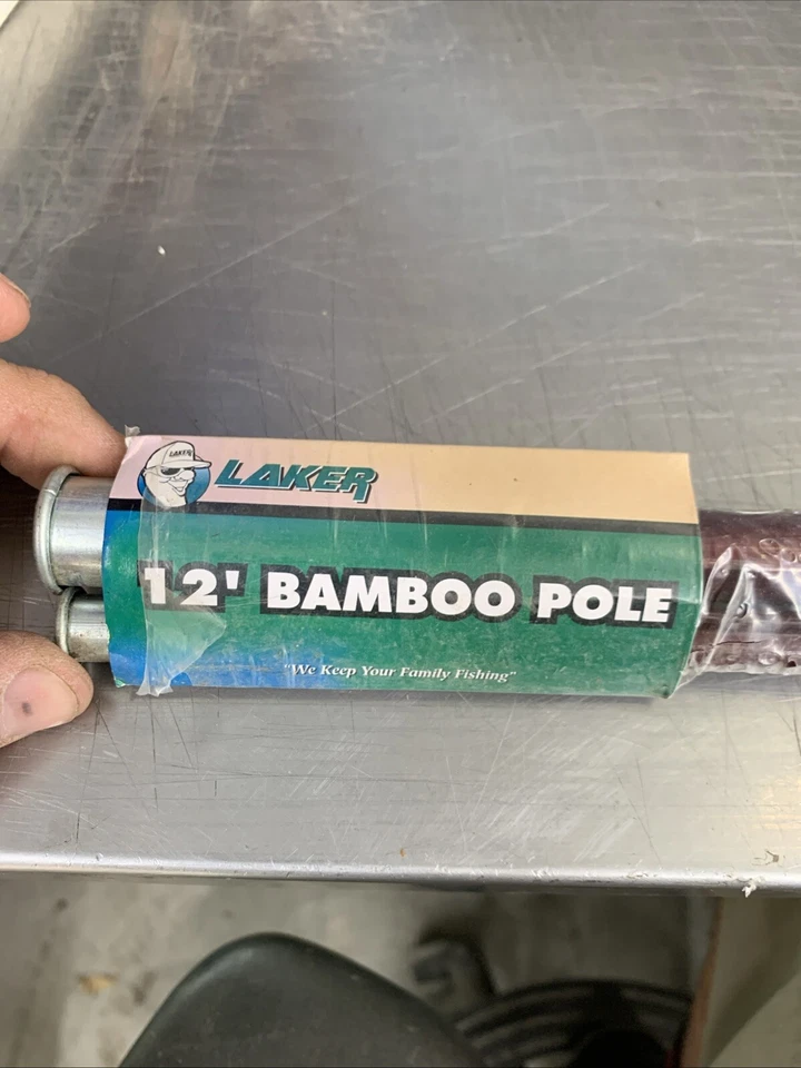 Laker Bamboo Vintage 3pcs Cane Bamboo Fishing Pole - Image 1 of 4