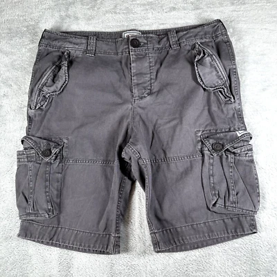 Superdry Shorts Mens XXL Cargo Flap Pocket Military Button Fly Khaki 2XL Y2K - Imagem 1 de 4