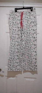 Victoria's Secret Lounge-/Pyjamahose Allover-Druck Kordelzug Größe Large - Bild 1 von 6