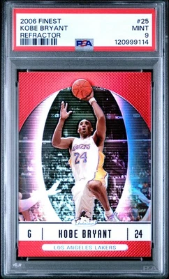 PSA 9 2006 Finest Kobe Bryant Refractor #25 - Image 1 of 2