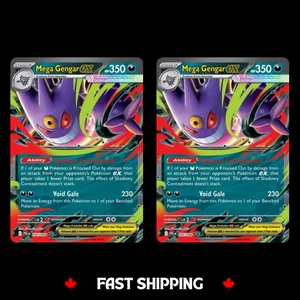 2X Mega Gengar ex Playset - 056/094 - PFL - NM Raw - Pokemon TCG Card - Picture 1 of 1