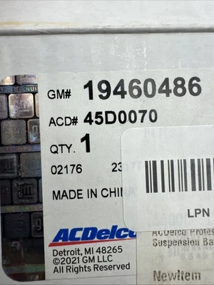 AC Delco 45D0070 Suspension Ball Joint Gm 19460486 Genuine Part New - Image 1 of 4