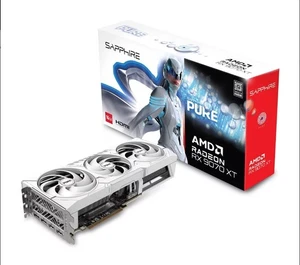 Carte graphique Sapphire AMD Radeon PURE RX 9070 XT RX9070XT 16 Go D6 OC - Photo 1/6