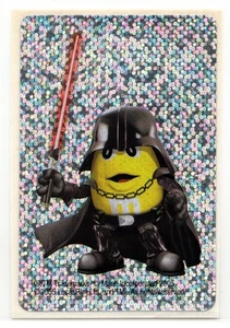 Sticker 2005 M&M Star Wars Chocolate Mpire Yellow Darth Vader Rare Holo Glitter - Picture 1 of 3