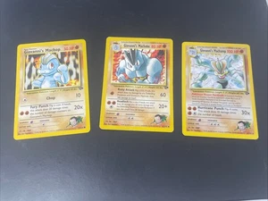 Giovanni’s Machop Machoke Machamp Holo 6/132 Gym Challenge Pokemon Card TCG - Picture 1 of 10