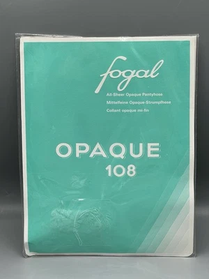 Medias opacas FOGAL 108 Color: Charbon (negro) 225 Talla: Mediana Nuevas en paquete Foto 1 de 3