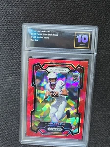 2024 Panini Prizm Draft Picks - Jordan Travis #138 Red Wave Prizm AG GM10 - Picture 1 of 6