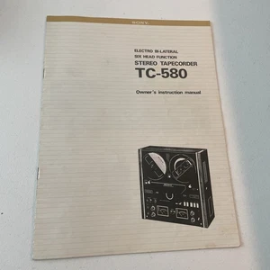 Sony TC-580 carrete a carrete manual de servicio D-381 - Imagen 1 de 2
