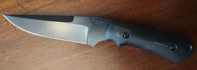 Крепкие ножи черный углерод из нержавеющей стали фиксированное лезвие охотничий нож кобура винтажный - Изображение 1 из 4