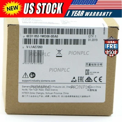 New Siemens 6ED1052-1MD08-0BA0 6ED10521MD080BA0 LOGO 12/24RCE logic module - Image 1 of 4