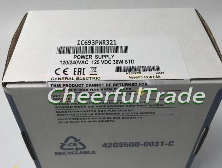 IC693PWR321 1PC New GE Fanuc IC693PWR321 Power Supply Expedited Shipping - Image 1 of 1