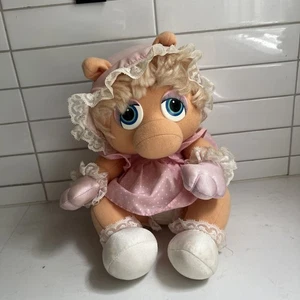 Vintage 80er Muppet Babies Miss Piggy Plüsch Puppe Hasbro Softies Jim Henson 1983 - Bild 1 von 7