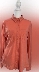 Camisa Columbia Mujer M Coral Omni-Mecha Botón Delantero Manga Larga Exterior - Imagen 1 de 11
