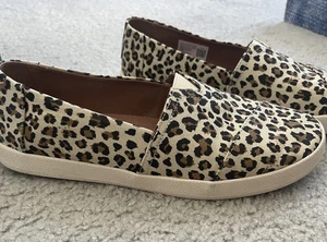 TOMS Women's Birch Leopard Shoes Size 9.5 - Picture 1 of 7