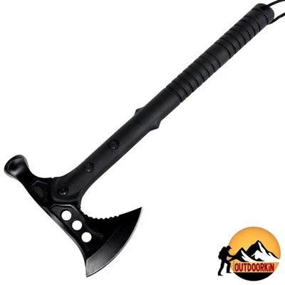 15" Hunting TOMAHAWK Tactical THROWING AXE Battle Hatchet Hammer CAMPING HIKING - Image 1 of 3