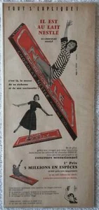 Publicité - CHOCOLAT NESTLE 1958 - Picture 1 of 1