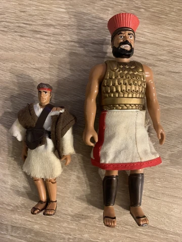 1991 Vintage Rainfall Toys David & Goliath Bible Greats Biblical Figures RARE Cover