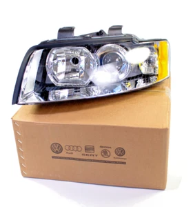 NEW GENUINE Audi A4 Left OEM Halogen Headlight Head Light B6 8E DRL 02-05 - Foto 1 di 3
