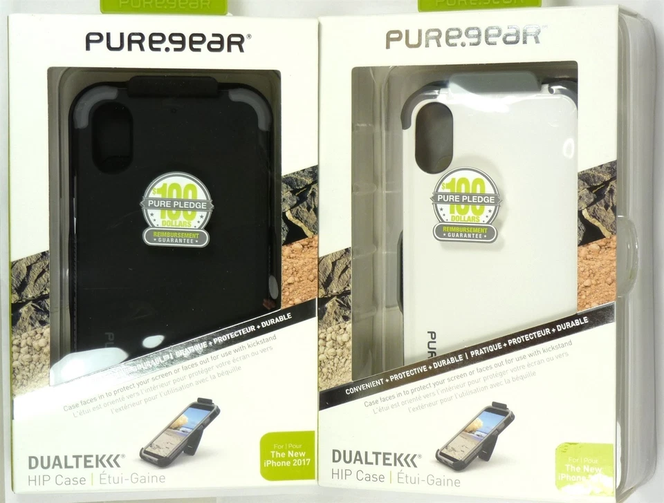Funda/Funda HIP, PureGear DualTek Extreme Shock para iPhone X/Xs, Gran Agarre Foto 1 de 1