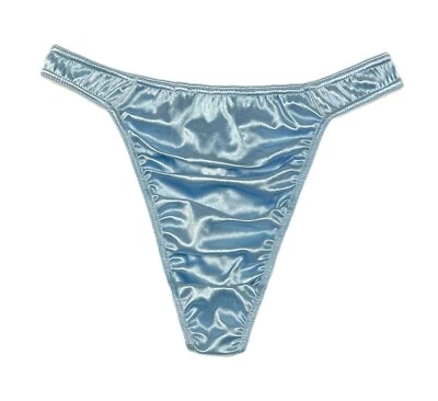 Second Skin Satin Thong Sky Blue XL - Image 1 of 2