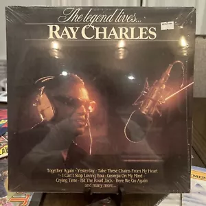 RAY CHARLES Sealed "The Legend Lives" Vinyl LP Album MWT L8015 New Zealand. - Picture 1 of 8