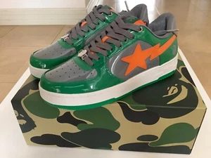 Sneakers autentiche a bathing ape bape bape sta #1 verdi da uomo US 10 nuove bapesta - Foto 1 di 13