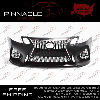 2006-11 LEXUS GS GS350 GS430 GS450h GS460 To PG Style Front Bumper Conversion  Foto 1 de 4