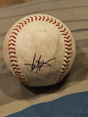 Harold Baines signed game used baseball autographed ball romlb auto mlb hof Real Foto 1 de 3