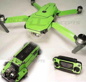 DJI Mavic Lime Green Ultimate Graphic Wrap kit -Underside Decal Skin Sticker - Picture 1 of 4