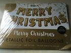 BNIP New MERRY CHRSTMAS Foil Balloon - No Helium Required - Letters 20cm High