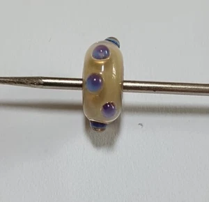 Authentic Opal Glass Trollbead OOAK Purple - Picture 1 of 5