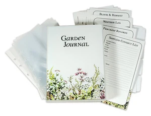 Garden Journal Tracker Book, Lists, Logs, Layouts, Page Protectors, Divider Tabs - Picture 1 of 9