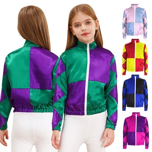 Girls Horse Riding Horsemen Jacket Junior Costume Prom Dress Up Top Coat Zipper - Picture 1 of 66